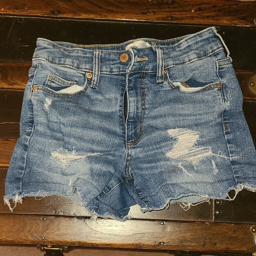 Universal Thread Blue Distressed Jean Shorts